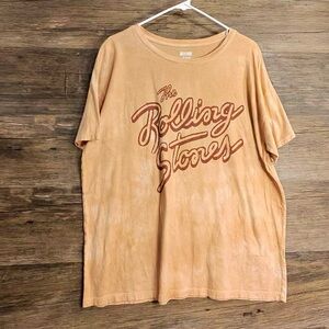 Rolling Stones Tan Short Sleeve Tee